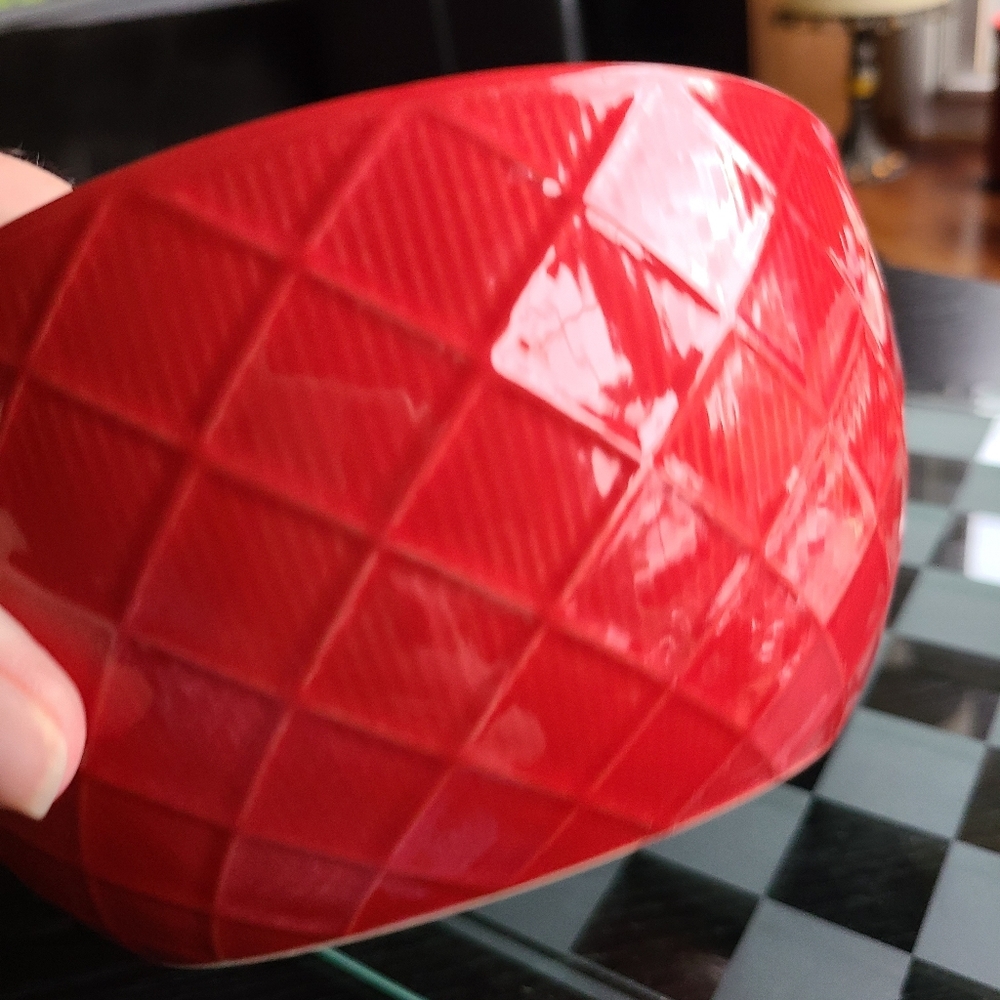 Red Textured Bowl - Picture 8 of 10